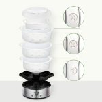 Royal Swiss – 9L 3-Tier Stainless Steel Food Steamer - Image 6