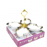 Flower-Shaped Porcelain Snack Bowl